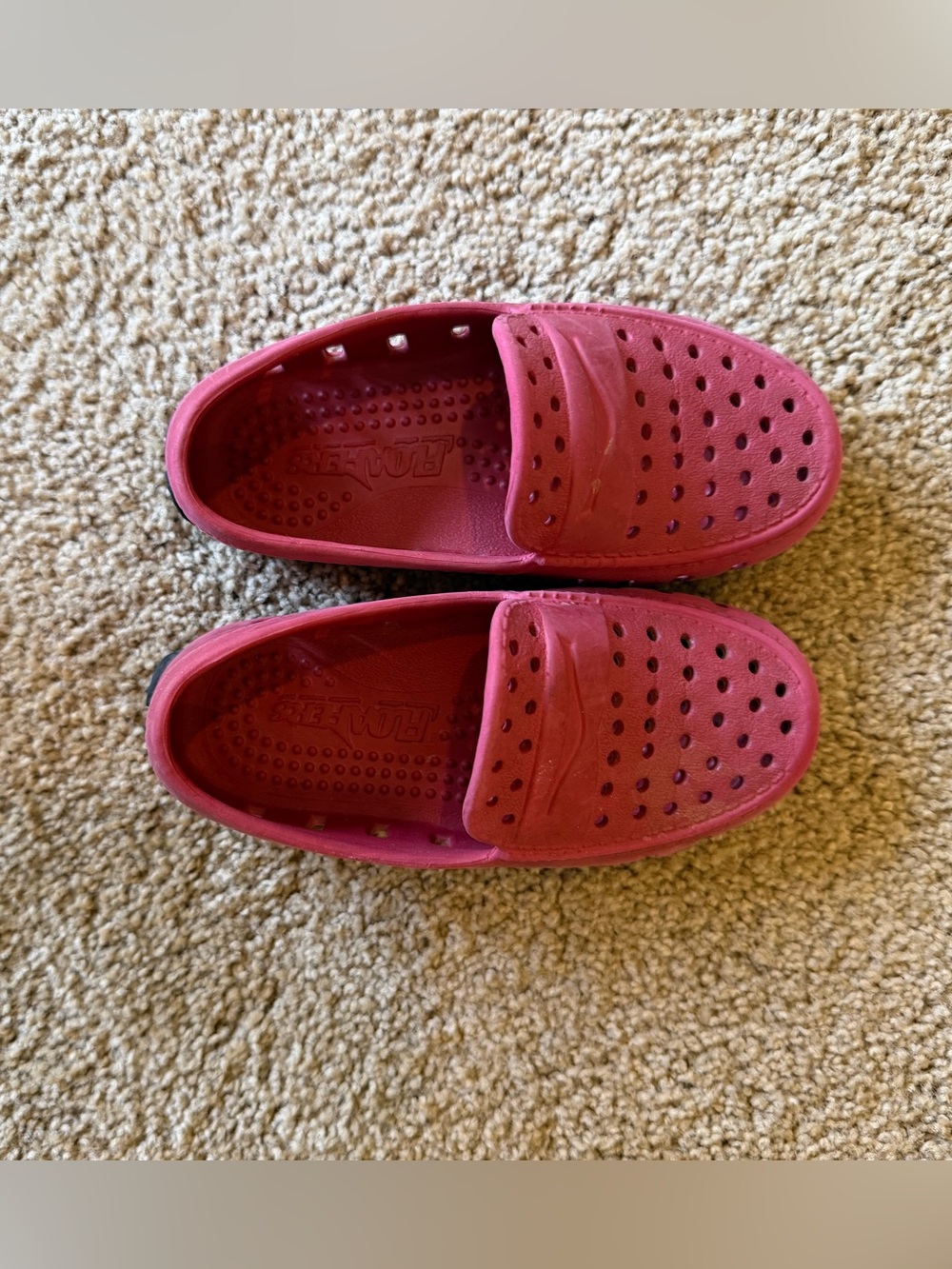 Kids Floafers Shoes in Red